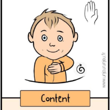 Petit mot pour les émotions : Content