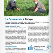 La Ferme école de Buloyer - Article du Magny Mag' de mai 2021
