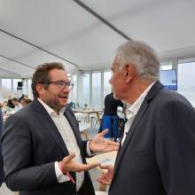 Monsieur le Maire avec Michel Laugier, Sénateur des Yvelines
