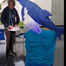 Robot Dauphin créé pour la fête de la Science sur le thème des Océans