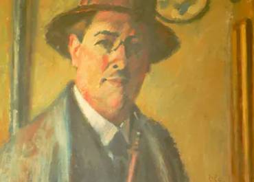 Charles Guérin • Autoportrait à la pipe