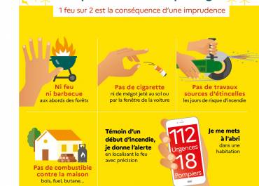 FEUX DE FORÊT Les prévenir et s'en protéger : 1 feu sur 2 est la conséquence d’une imprudence