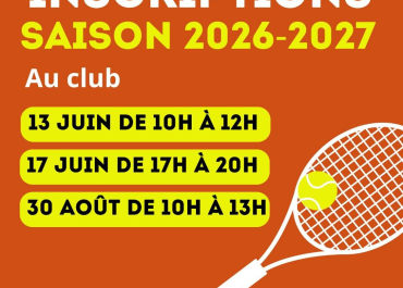 Inscriptions TCMH